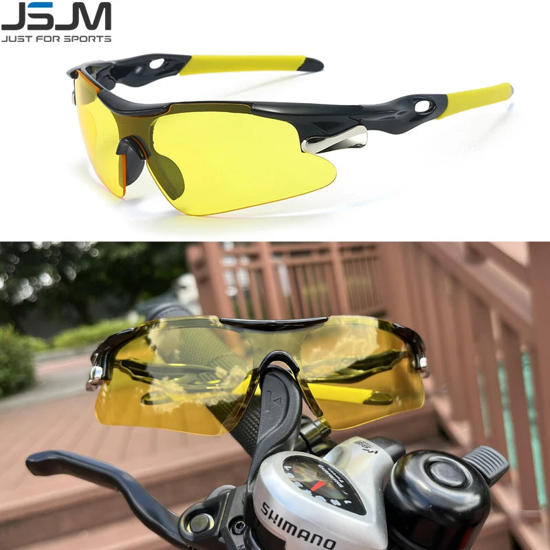 ÓCULOS. JSJM Outdoor Homens Ciclismo Óculos de Sol Estrada Bicicleta Mountain Riding Proteção Óculos Esportivos Óculos de Proteção Óculos de Sol MTB Bicicleta Óculos de Sol.