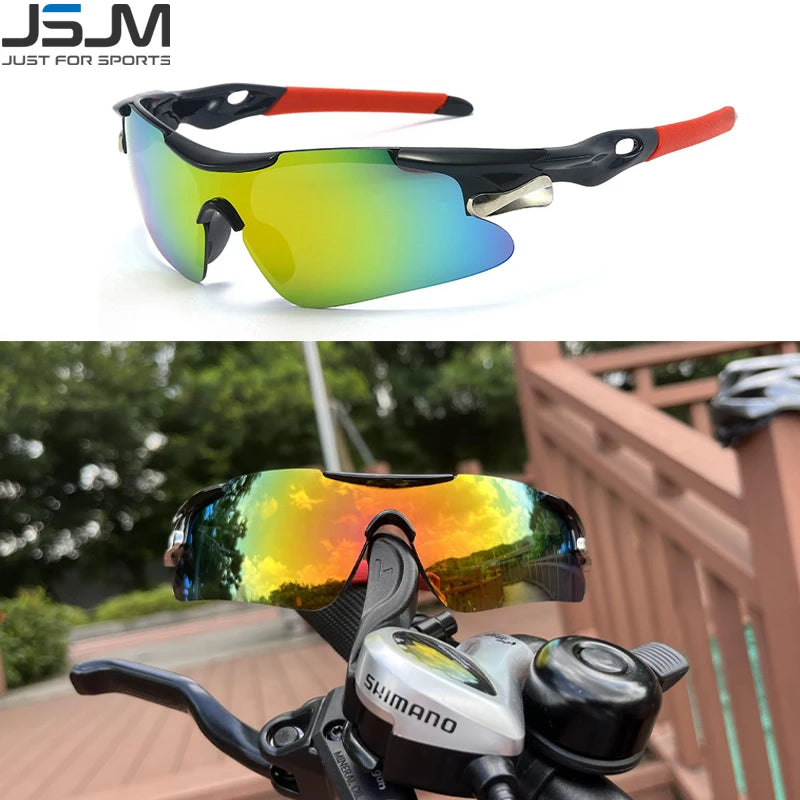 ÓCULOS. JSJM Outdoor Homens Ciclismo Óculos de Sol Estrada Bicicleta Mountain Riding Proteção Óculos Esportivos Óculos de Proteção Óculos de Sol MTB Bicicleta Óculos de Sol.