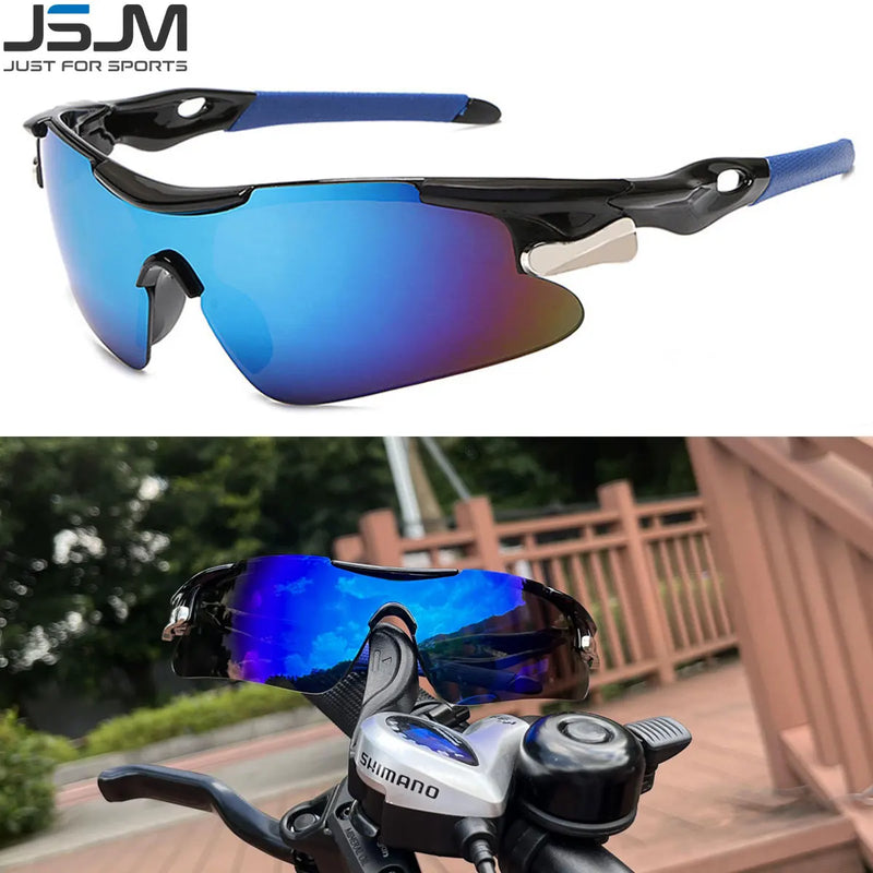 ÓCULOS. JSJM Outdoor Homens Ciclismo Óculos de Sol Estrada Bicicleta Mountain Riding Proteção Óculos Esportivos Óculos de Proteção Óculos de Sol MTB Bicicleta Óculos de Sol.